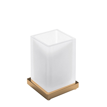 Фото Стакан Colombo Look B1641.VM-VAN настольный, Vintage Matt, янтарная бронза матовая/стекло матовое