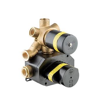 Фото Скрытая часть смесителя Newform 27889.00.000 для душа, термостат с переключателем на 5 потоков