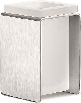 Фото Стакан Colombo Over B7041.SS настольный хром / белый