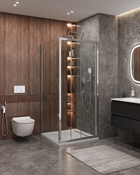 Фото Душевой уголок Cezares MOLVENO-AHF-31-90/100-C-CR-IV