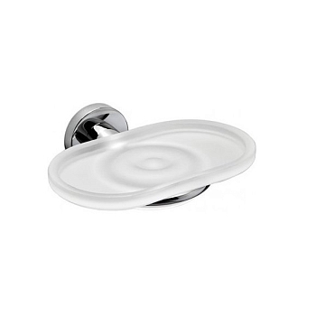 Фото Мыльница Colombo Basic B2701.CR-VAN подвесная хром глянец/стекло матовое