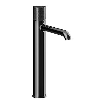 Фото Смеситель для раковины Gessi Habito 70604#706, черный хром глянец pvd