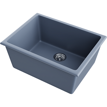Фото Кухонная мойка Omoikiri Okinoshima 61-U/I-SB 4997065 smoky blue