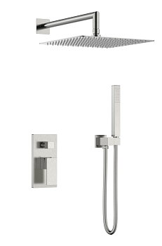 Фото Смеситель для душа Boheme Qubic 474-3-NB никель браш