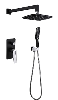 Фото Душевая система Boheme Venturo 374-B черный матовый