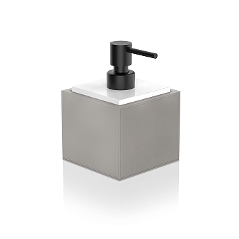 Фото Дозатор Decor Walther Brownie 0937249 настольный, тауп/черный матовый