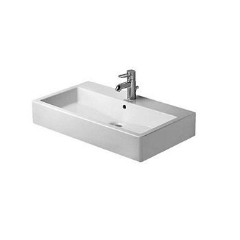 Фото Раковина Duravit Vero 0454800027 подвесная 80 см, цвет белый