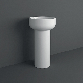 Фото Колонна под раковину Simas Balloon круглая 27,5x65 см, цвет белый