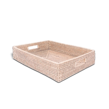 Фото Поднос Decor Walther Basket 0939691 настольный 10x45x34 см, ротанг светлый