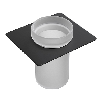 Фото Стакан для полки Boheme Space 10966-B-TUM подвесной черный матовый