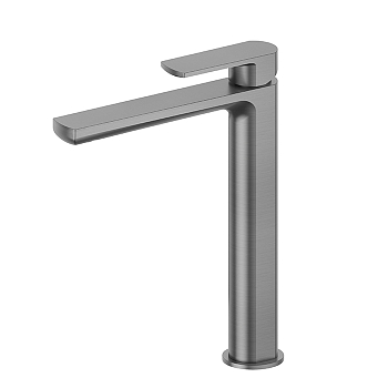 Фото Смеситель Newform Haka 72015.59.064 для раковины, оружейная сталь браш PVD