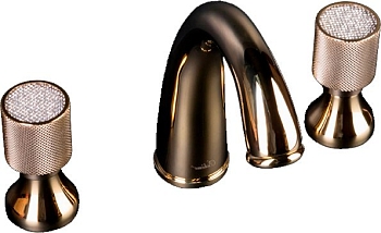 Фото Смеситель для раковины Boheme Royal Cristal 297 золото