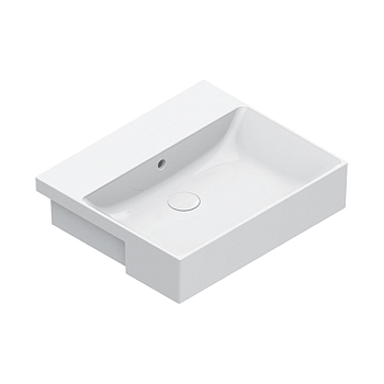 Фото Раковина Catalano Zero 126550001 встраиваемая 55 см, цвет белый глянцевый