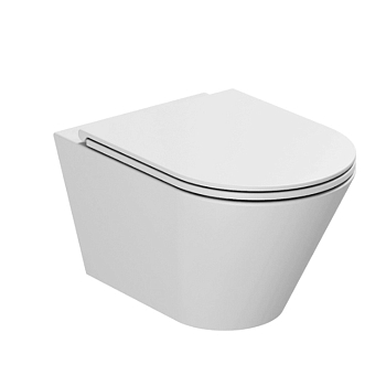 Фото Унитаз Azzurra Forma FOR1800/F bi/cr с микролифтом белый/хром