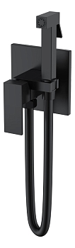 Фото Гигиенический душ Boheme Qubic 477-B со смесителем черный