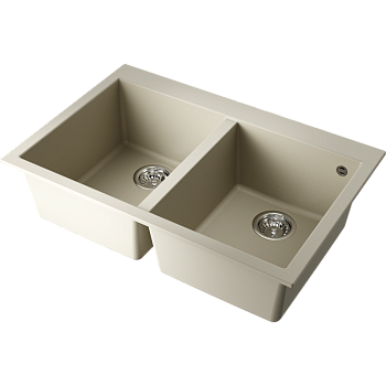 Фото Кухонная мойка Omoikiri Bosen 80-2-BE 4993837 ваниль