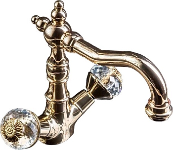 Фото Смеситель для раковины Boheme Flora 292-FL золото