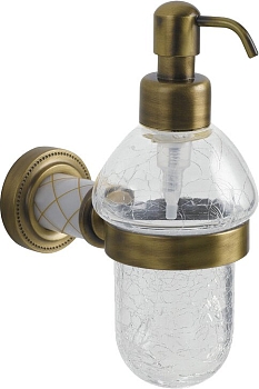 Фото Дозатор жидкого мыла Boheme Murano 10912-W-BR подвесной бронза