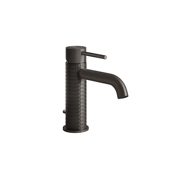 Фото Смеситель для раковины Gessi 316 54201#707 с донным клапаном, черный хром браш pvd