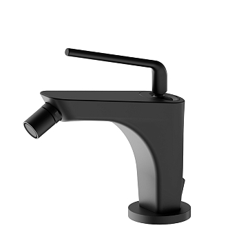 Фото Смеситель Newform O'Rama 68425.01.093 для биде с донным клапаном, черный матовый
