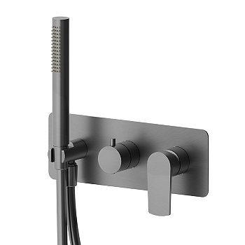 Фото Смеситель Newform Haka 72069E.59.064 для душа , оружейная сталь браш PVD