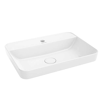 Фото Раковина Kerama Marazzi Plaza PLR.wbi.55.1 встраиваемая 55 см, цвет белый глянцевая