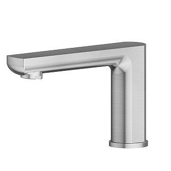 Фото Излив Newform Haka 72091.59.066 на борт ванны, нержавеющая сталь браш браш