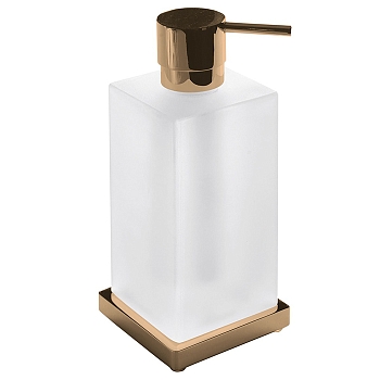 Фото Дозатор Colombo Look B9317.VL-VAN настольный, Vintage,бронза янтарь глянец/стекло матовое