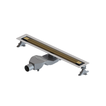 Фото Душевой лоток Boheme B&T Infinity 981-60-MG, 60 см, с сифоном, золото матовое