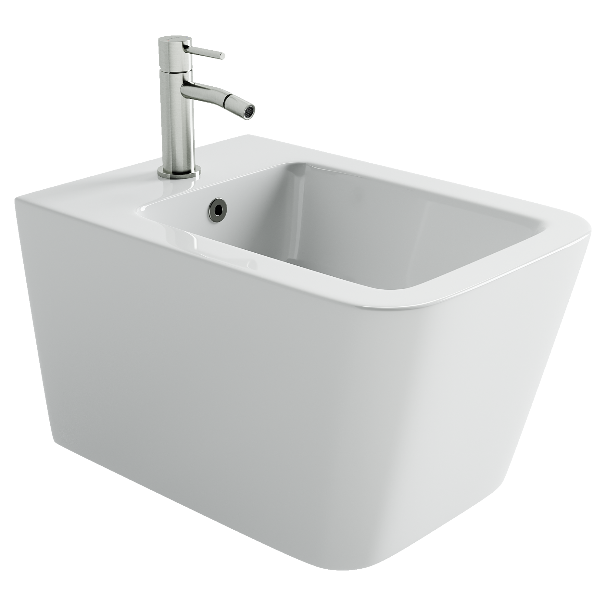 Фото Биде Ceramicanova Miro CN11004 подвесное, белый глянцевый