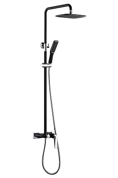 Фото Душевая стойка Boheme Venturo 378-B черный матовый