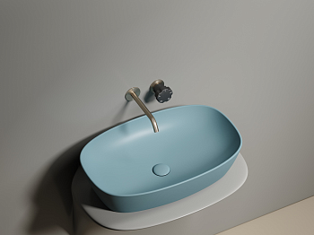 Фото Раковина Ceramicanova Element CN6049MLG накладная 61 × 38,5 × 14 см, зеленый матовый