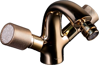 Фото Смеситель для биде Boheme Royal Cristal 296 золото глянец