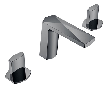 Фото Смеситель для раковины Boheme Venturo 150-SGM-ICE shine gun metal, графит глянец