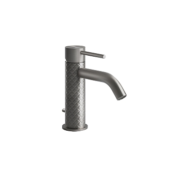 Фото Смеситель для раковины Gessi 316 54101#239 с донным клапаном, нержавеющая сталь браш