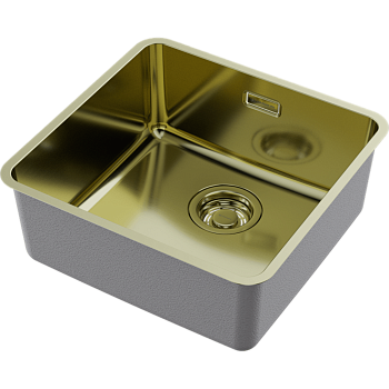 Фото Кухонная мойка Omoikiri Omi 43-U/I Ultra-LG 4997412 светлое золото