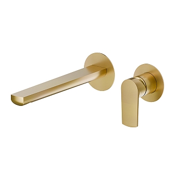 Фото Смеситель Newform Haka 72030E.59.097 для раковины, золото браш PVD