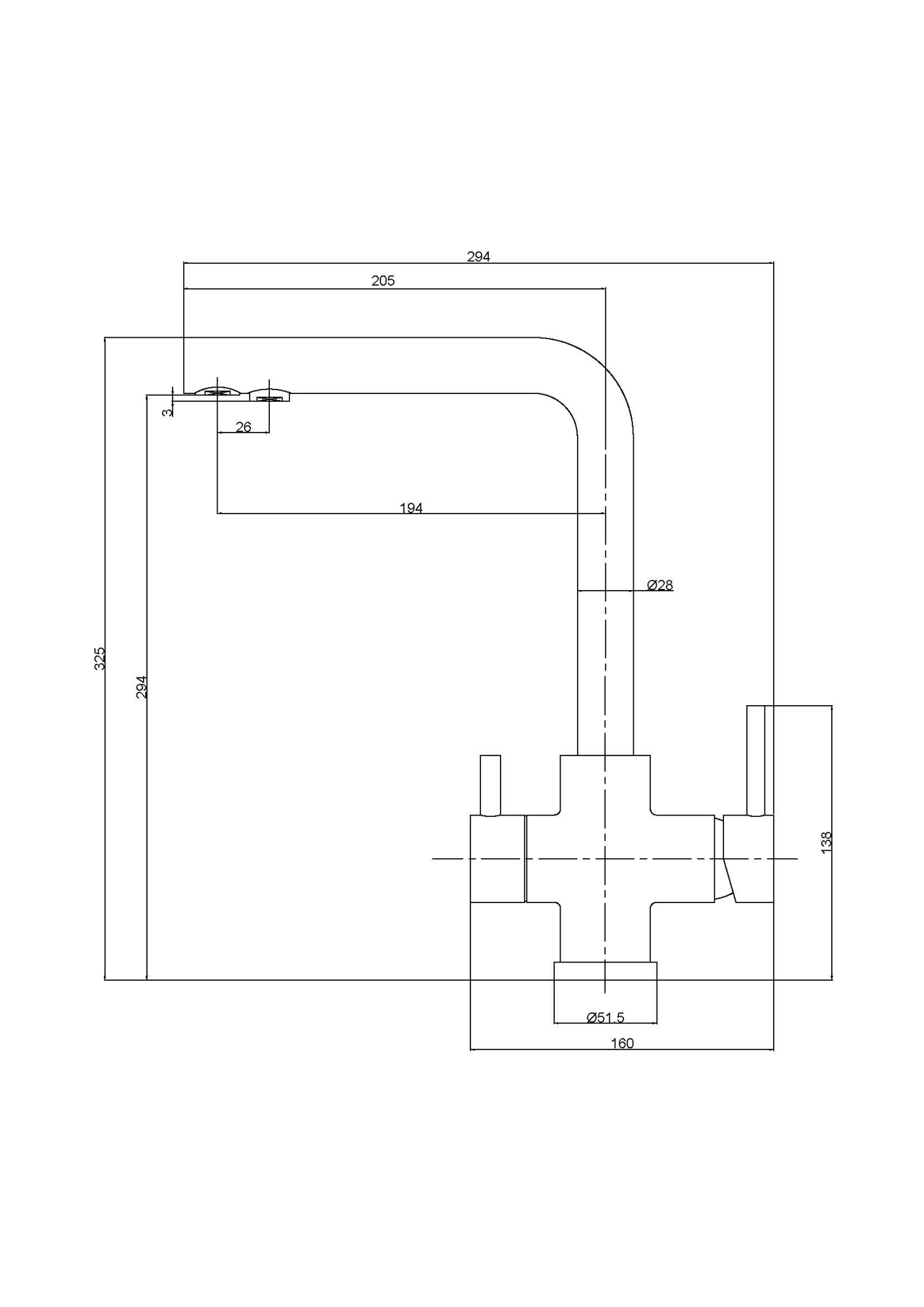 Фото Смеситель для кухни Veragio Milano 30635 с краном под фильтр нержавеющая сталь