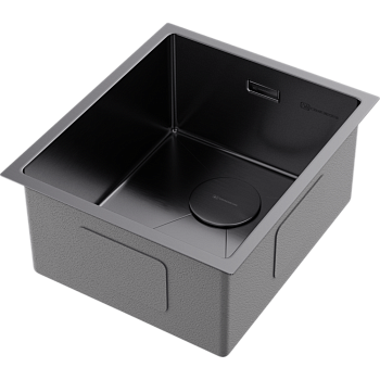 Фото Кухонная мойка Omoikiri Taki 38-U/IF-GM 4973106 вороненая сталь