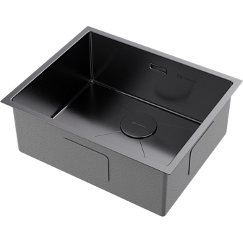 Фото Кухонная мойка Omoikiri Taki 54-U/IF-GM 4973107 вороненая сталь