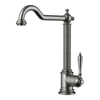 Фото Смеситель для кухни Omoikiri Toshima-SI 4994326 античное серебро