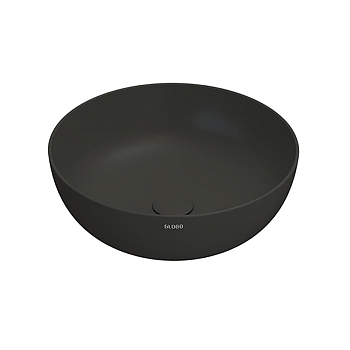 Фото Раковина Globo T-Edge B6T45.SK накладная 45 см, цвет smoke