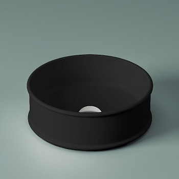 Фото Раковина Artceram Atelier ATL001 03 00 накладная 44 см, цвет черный