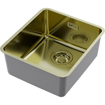 Фото Кухонная мойка Omoikiri Omi 37-U/I Ultra-LG 4997400 светлое золото