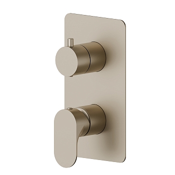 Фото Смеситель Newform Linfa II 69473E.M0.071 для душа с переключателем на 2 потока, шампань матовый