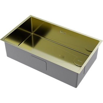 Фото Кухонная мойка Omoikiri Taki 74-U/IF Side-LG 4993171 светлое золото