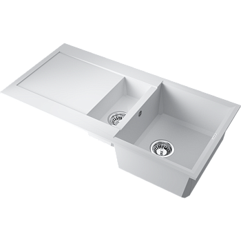 Фото Кухонная мойка Omoikiri Sakaime 100-2-WH 4993895 белый