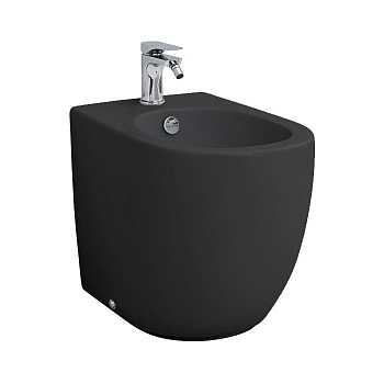 Фото Биде напольное Artceram File 2.0 FLB002 17 30 черный матовый/хром