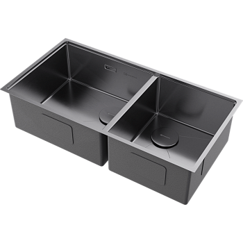 Фото Кухонная мойка Omoikiri Taki 85-2-LB-U/IF Side-IN 4997037 нержавеющая сталь