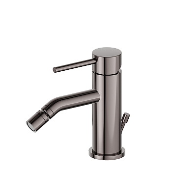 Фото Смеситель Newform XT 4223.58.063 для биде с донным клапаном, оружейная сталь глянец PVD